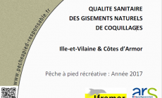 Qualité sanitaire des gisements naturels de coquillages – Côtes d’Armor & Ille et Vilaine, édition 2017